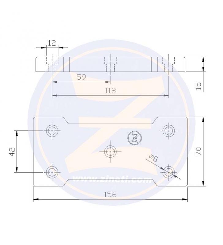 Anodo placa para atornillar en casco 0,960Kg