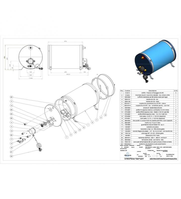 Calentador de agua Albin 45L