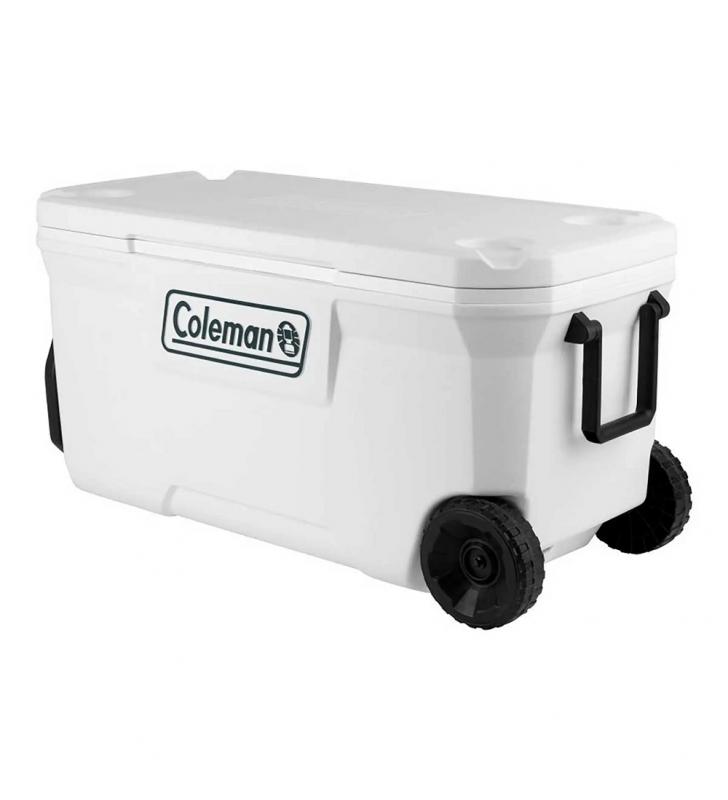 Nevera 90L Coleman Marine Xtrem con ruedas blanco