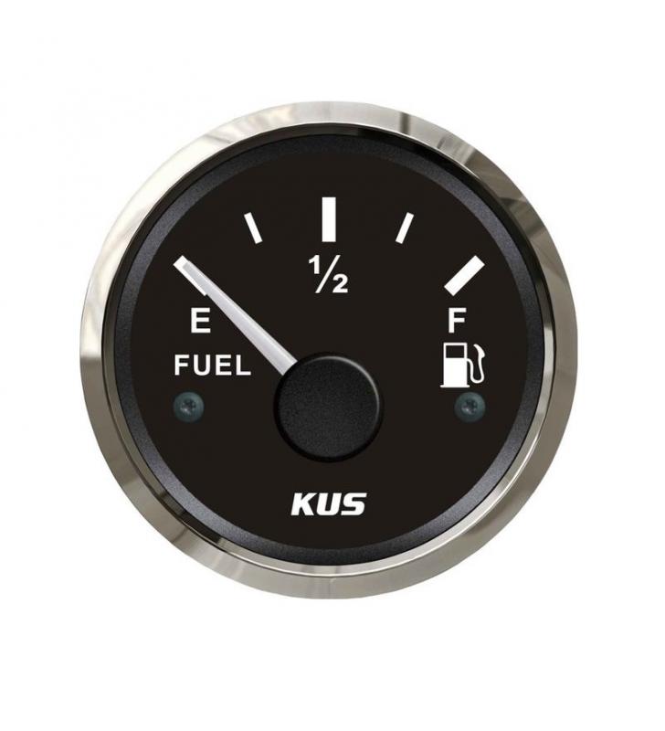 Indicador de combustible 0-190 Ohm KUS Inox/Negro