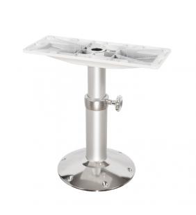 Pie de mesa elevable manual aluminio glossy