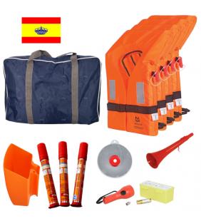 Kit seguridad Zona 5 para 4 personas con bengalas