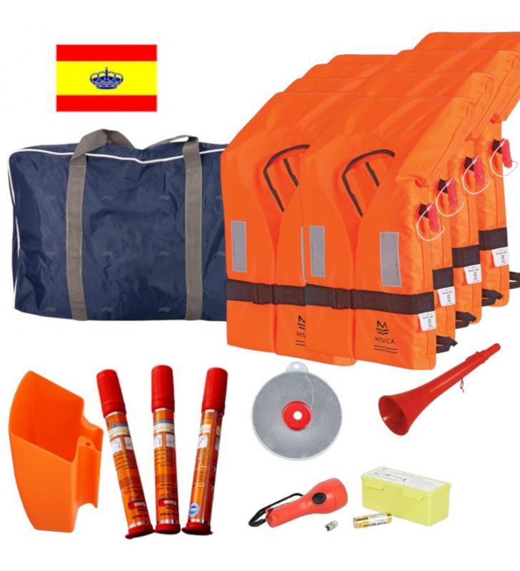 Kit seguridad Zona 5 para 8 personas con bengalas