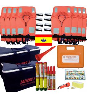 Kit seguridad zona 4 para 8 plazas con pirotecnia