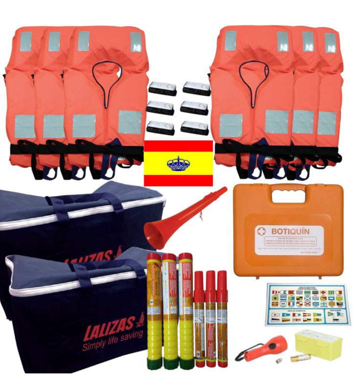 Kit seguridad zona 4 para 6 plazas con pirotecnia