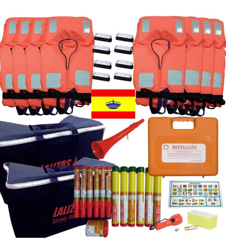 Kit seguridad zona 2 para 8 plazas con pirotecnia