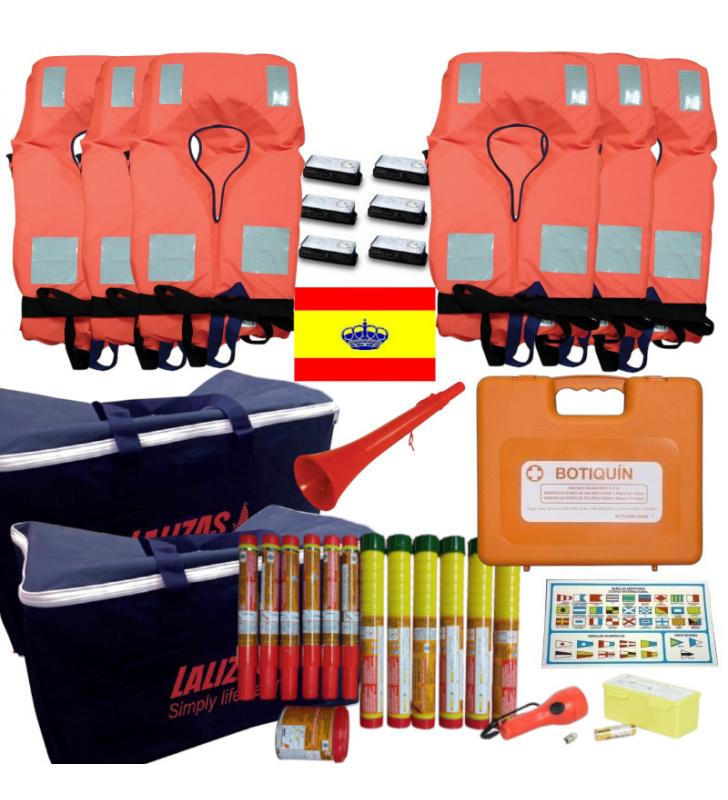 Kit seguridad zona 2 para 6 plazas con pirotecnia