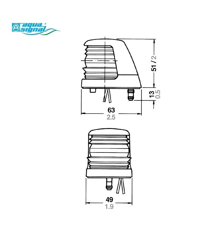 Medidas de Luz Aqua Signal S20 babor